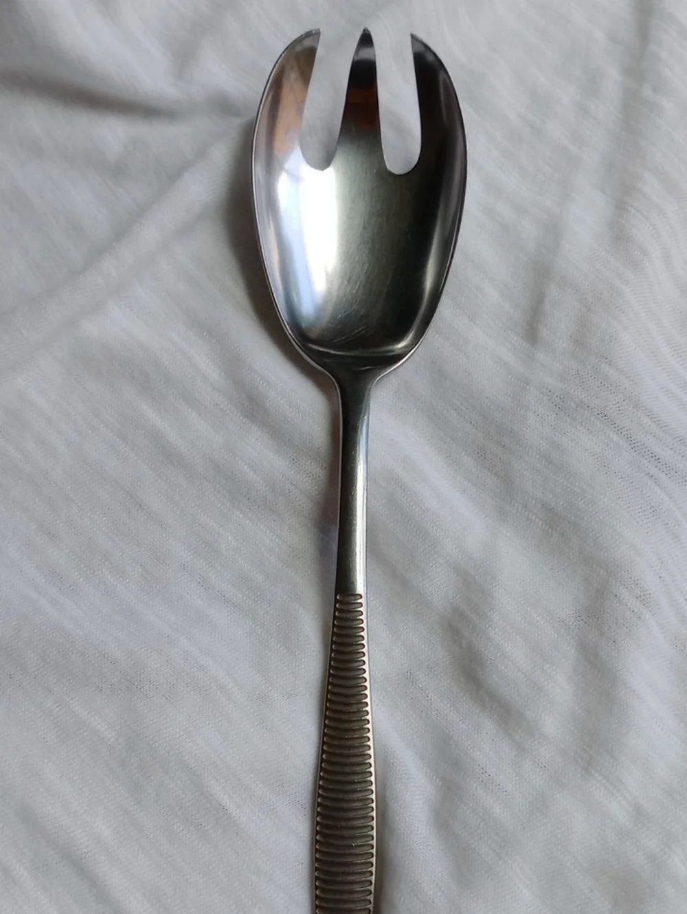 Dansk Designs VI Jens Quistgaard Salad Serving Three Pieces Ribbed Handles